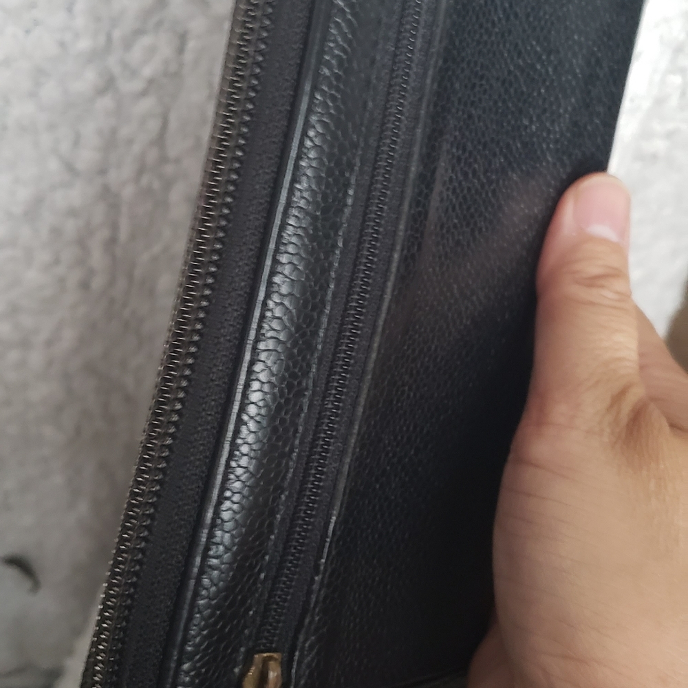 Authentic Pre-owned Chanel Caviar Leather Long Zippy Wallet - Picture 10 of 16